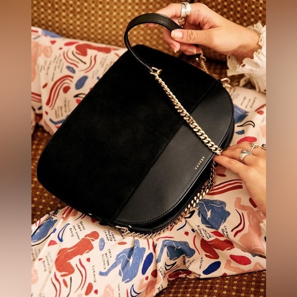 Sezane XL Grand Victor Half Moon Purse